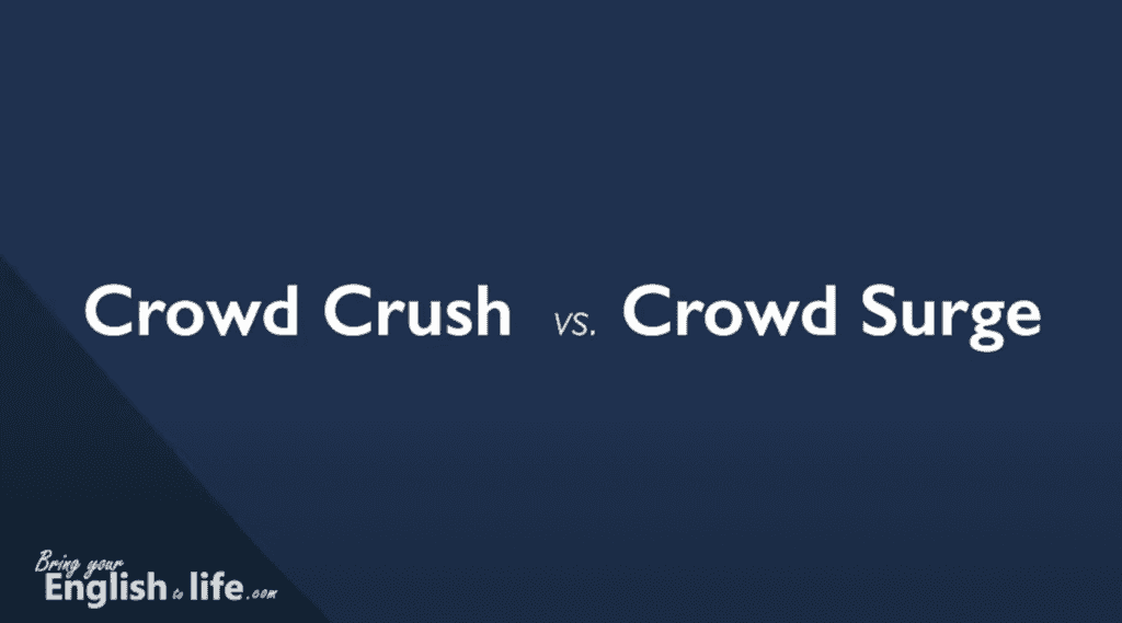 韓國踩踏事件 (Crowd Crush:Surge vs. Stampede)_crowd crush vs. crowd surge