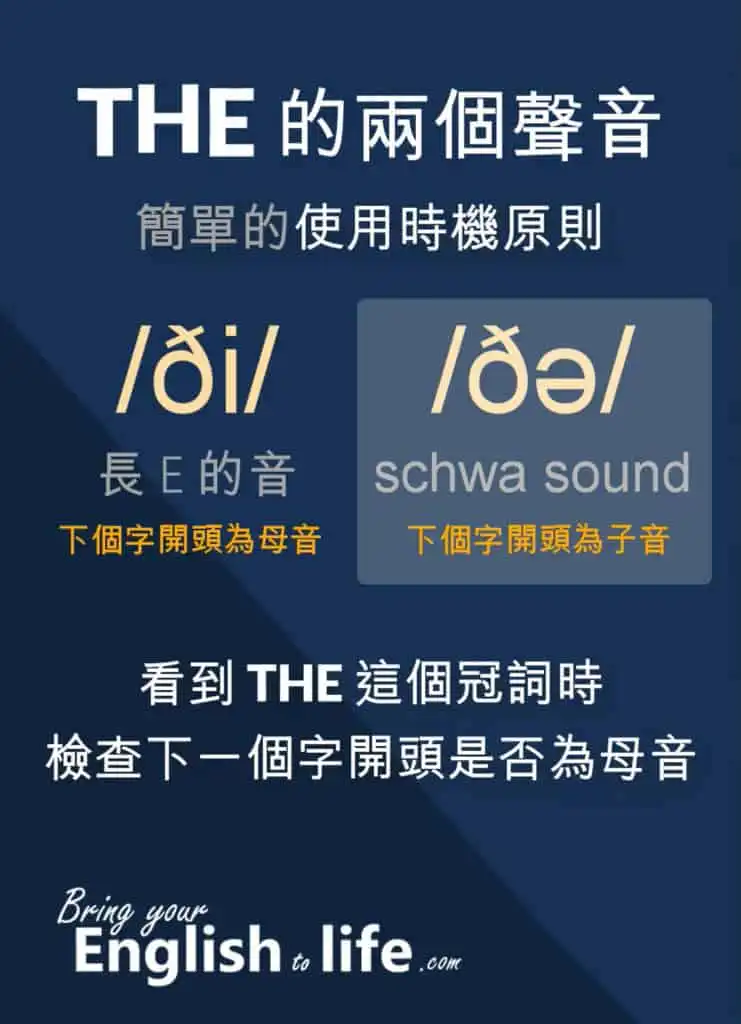 the發音的使用時機原則