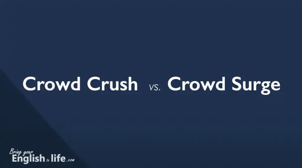 韓國踩踏事件 (Crowd Crush:Surge vs. Stampede)_crowd crush vs. crowd surge